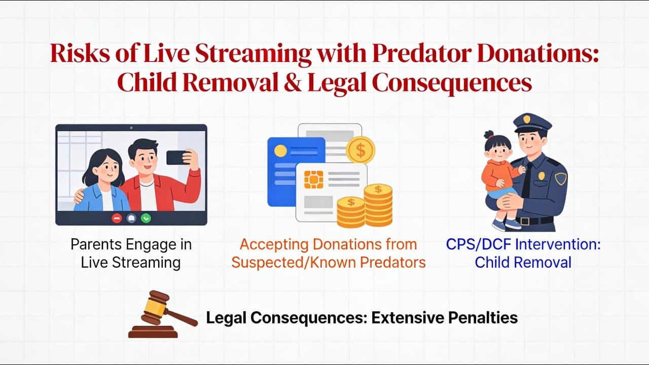 Parents who accept donations from SUSPECTED or KNOWN predators may lose their children to CPS / DCF