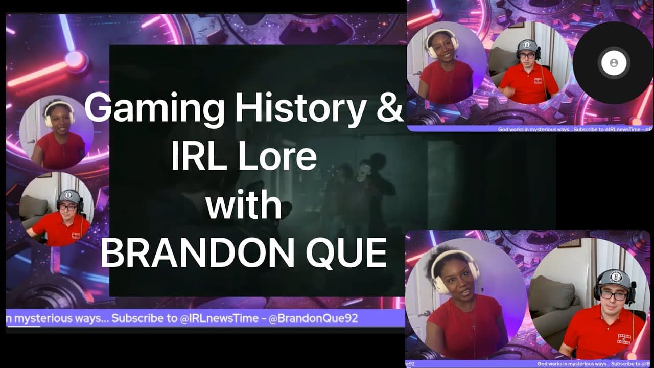 IRLnewsTime LIVE - Gaming History - The Resident Evil Backstory (and more) with @BrandonQue92