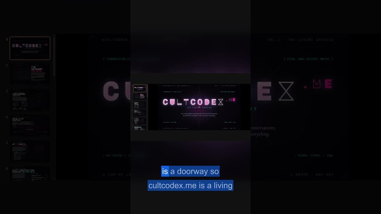 Introducing CultCodex: a living archive that talks back